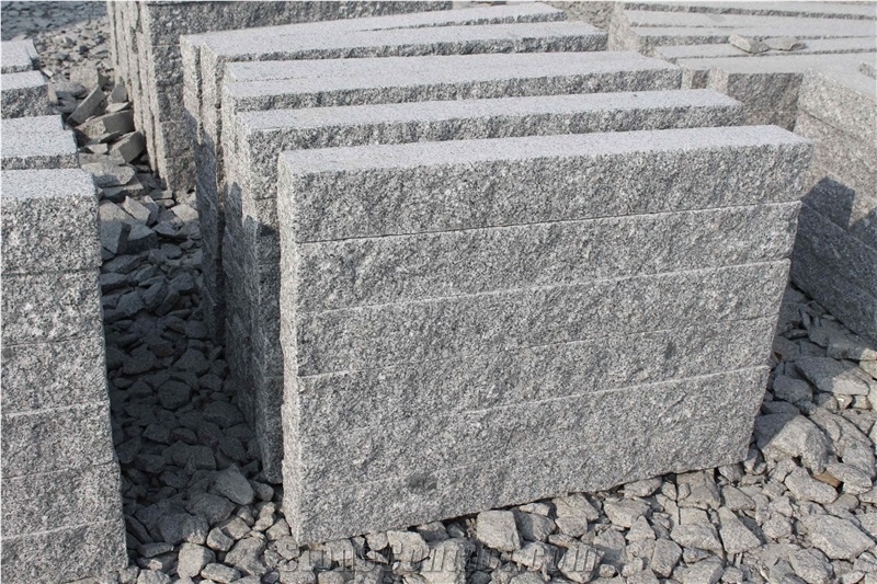 G341 Light Grey Granite Kerbstone