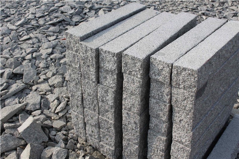 G341 Light Grey Granite Kerbstone