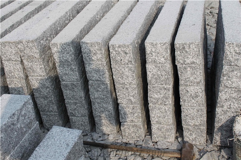 G341 Light Grey Granite Kerbstone