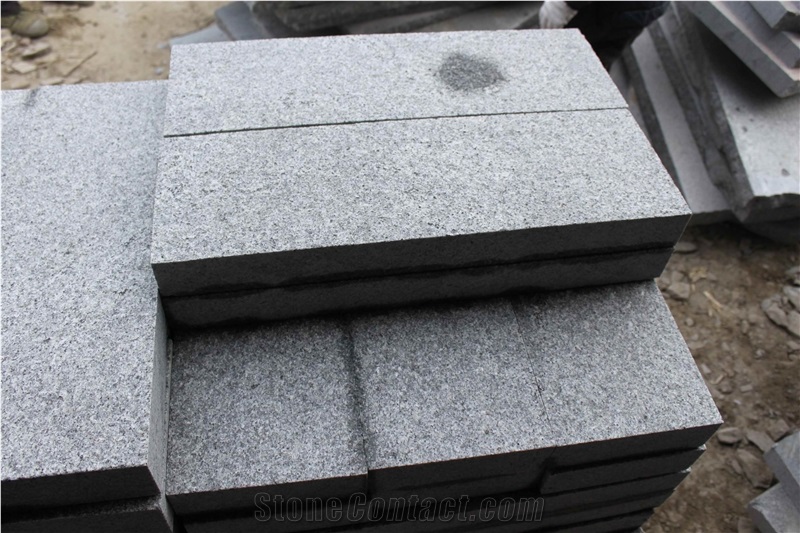 G356 Dark Grey Granite Flamed Slabs