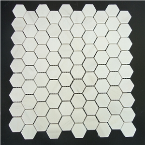 Bianco Dolomiti Marble Mosaic Tile for Walling & Decoration
