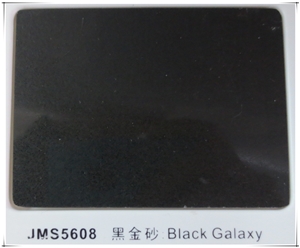 Black Galaxy Artificial Quartz Stone Jms-5608 Black Galaxy Artificial Quartz Stone Jms-5608