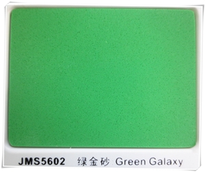 Green Galaxy Pure Color Quartz Stone Jms-5602 Green Galaxy Pure Color Quartz Stone Jms-5602
