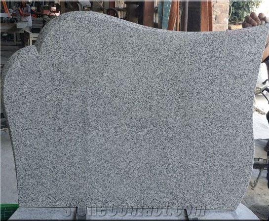G603 Grey Granite Headstone,G603 Grey Cross Tombstone,Western Style Headstone