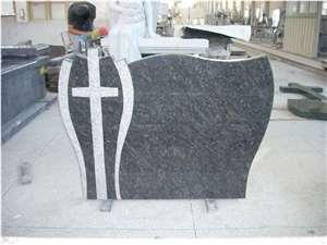 Butterfly Blue Tombstone & Monument,European Style Tombstone