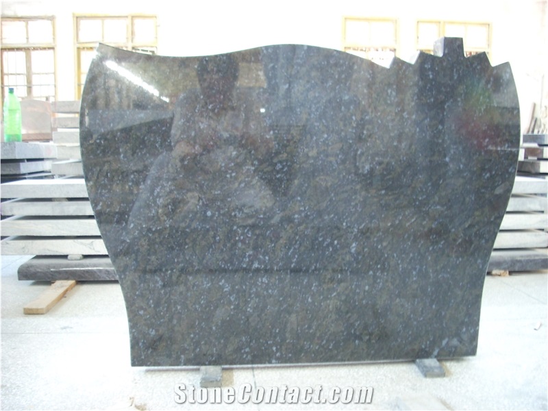 Butterfly Blue Tombstone & Monument,European Style Tombstone