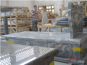 China Juparana,Color Fantacy Tombstone,Gravestone,Headstone,European Style Tombstone