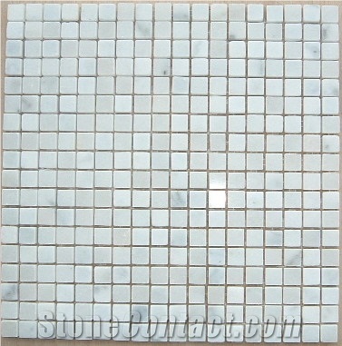 Cloudy White Mable Mosaic,China White Mosaic,Floor Mosaic