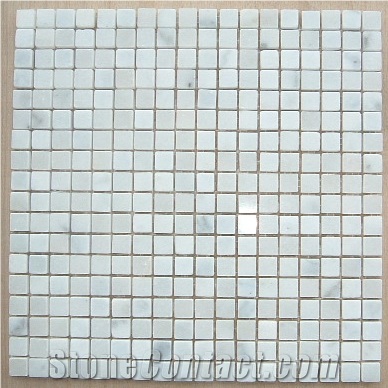 Cloudy White Mable Mosaic,China White Mosaic,Floor Mosaic