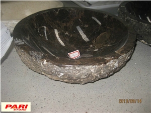 Emperador Dark Marble Sinks & Basins