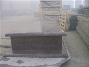 G352 General Red Tombstone,Gravestone,Headstone