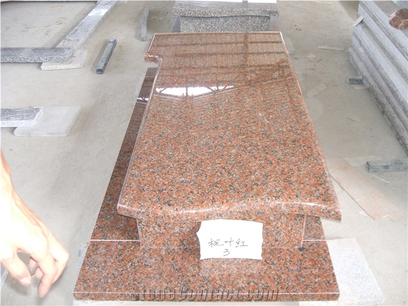 G562 Tombstone,Gravestone,Headstone,China Red Granite Tombstone