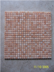 Marble Mosaic,China Red Mosaic,Polished Mosaic