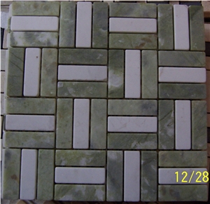 Marble Mosaic,Green Mosaic Pattern,China Green Mosaic,Polished Mosaic Marble Mosaic,Green Mosaic Pattern,China Green Mosaic,Polished Mosaic