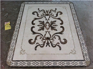 Marble Waterjet Medallions(Wm25),Square Medallions