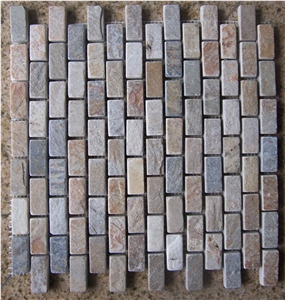 Multicolor Slate Mosaic,Mosaic Pattern Multicolor Slate Mosaic,Mosaic Pattern