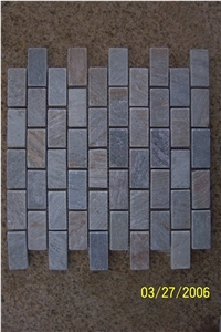 Slate Mosaic,China Multicolor Slate Mosaic,Floor Mosaic