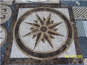 Square Waterjet Medallion(Wm03),Marble Medallions