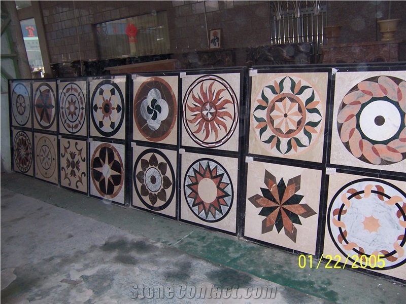 Square Waterjet Medallion(Wm03),Marble Medallions