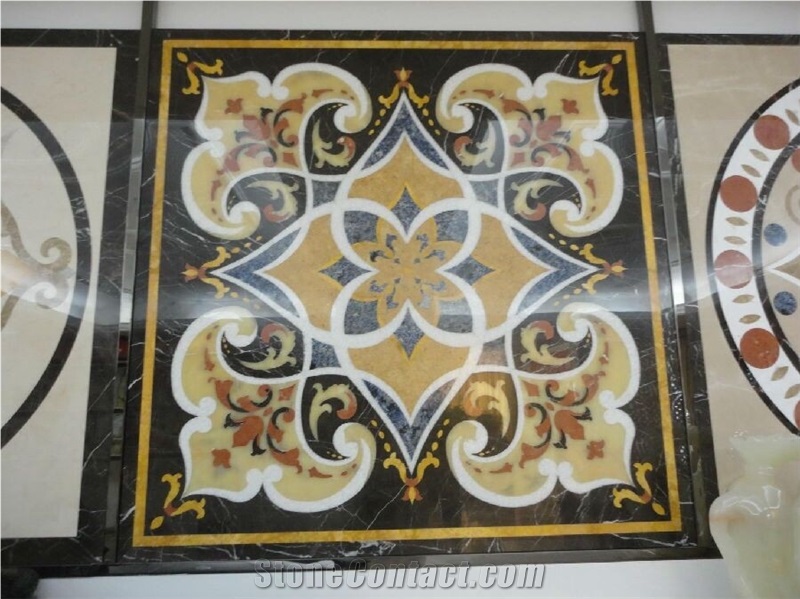 Square Waterjet Medallions Pattern(Wm17),Marble Waterjet Medallion