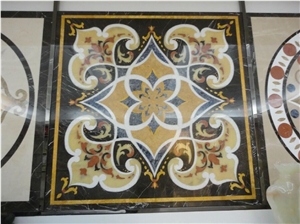 Square Waterjet Medallions Pattern(Wm17),Marble Waterjet Medallion