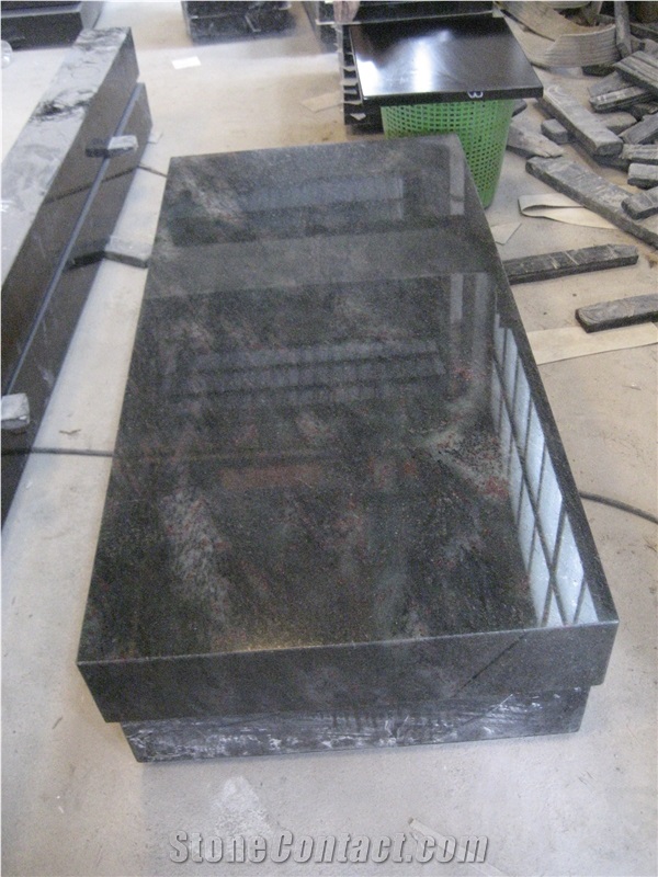 Tropical Green Granite Gravestone & Headstone,American Style Monument