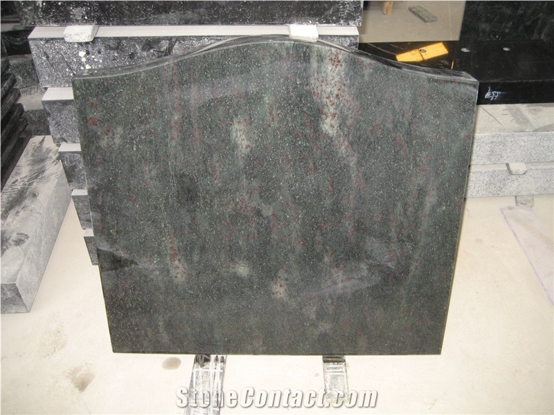 Tropical Green Granite Gravestone & Headstone,American Style Monument
