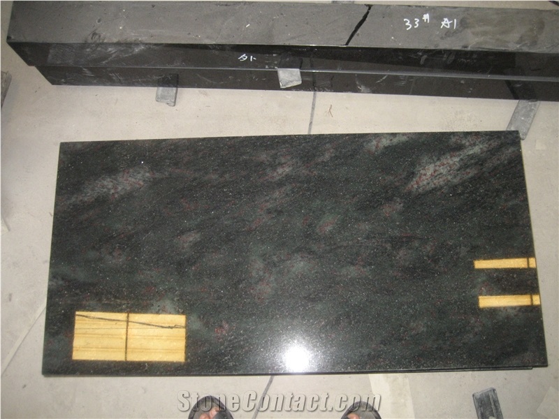 Tropical Green Granite Gravestone & Headstone,American Style Monument