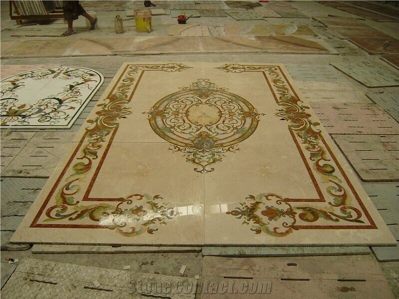 Waterjet Inlay Pattern Rectangle(Wm21),Mable Waterjet Medallions