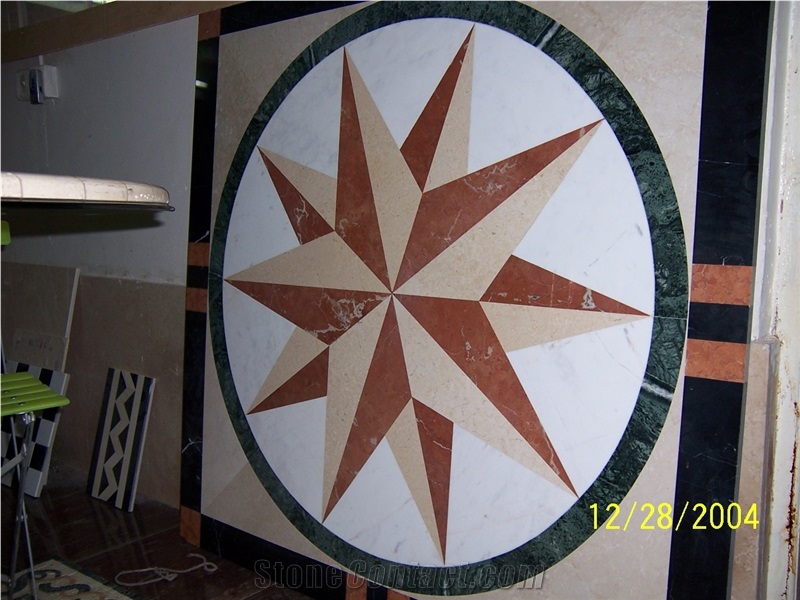 Waterjet Medallions(Wm01),Marble Waterjet,Mixed Waterjet Medallion
