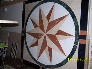 Waterjet Medallions(Wm01),Marble Waterjet,Mixed Waterjet Medallion