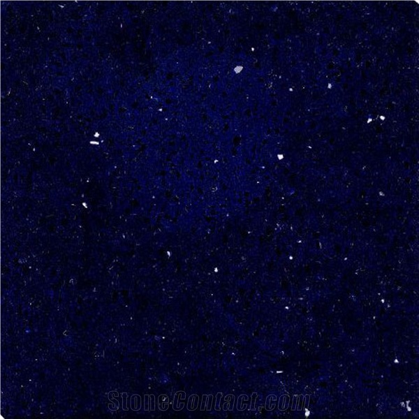 Blue Manmade Quartz Artificial Quartz Big Slab, Half Slabs, Tiles, Cut to Size, Zs-203/Starlight Blue