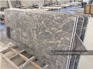 China Juparana Multicolour Grain​ Granite Kitchen Countertop, Custom Countertop, Engineering Countertop