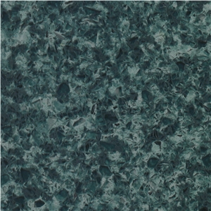 Green Manmade Quartz Artificial Quartz Big Slab, Half Slab, Tiles, Cut to Size, Gf-502/Spoondrift
