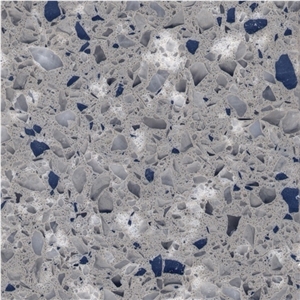 Platinum Grey Manmade Quartz Artificial Quartz Big Slab, Half Slab, Tiles, Cut to Size
