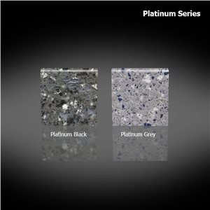 Platinum Grey Manmade Quartz Artificial Quartz Big Slab, Half Slab, Tiles, Cut to Size
