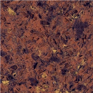 Red Manmade Quartz Artificial Quartz Big Slab, Half Slab, Tiles, Cut to Size, Gf-501/Red Maple Leaf