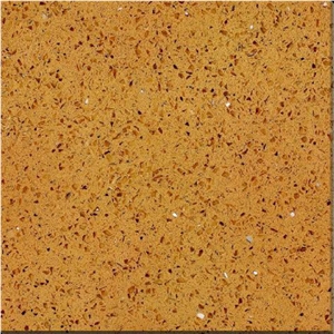 Yellow Manmade Quartz Artificial Quartz Big Slab, Half Slabs, Tiles, Cut to Size, Zs-206/Starlight Yellow
