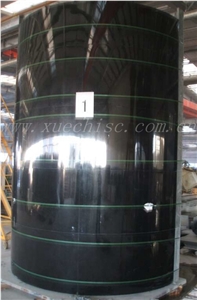 China Shanxi Black Granite Stone Column