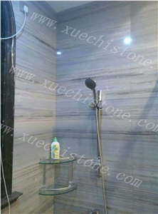 Crystal White Wood Grain Marble Tiles for Bathroom Walling Crystal White Wood Grain Marble Tiles for Bathroom Walling