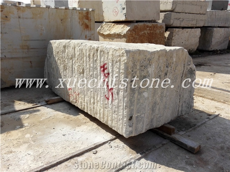 Crystal Wood Chinese White Marble Wooden Marble Block