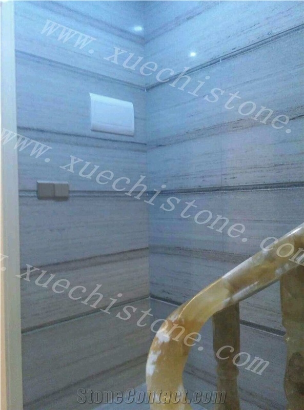 Good China White Wood Marble Cut-To-Size,Crystal Wood Grain Marble Walling