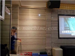 Natural Wooden Marble Block Orgin Of China, Crystal Wood Grain Marble Block