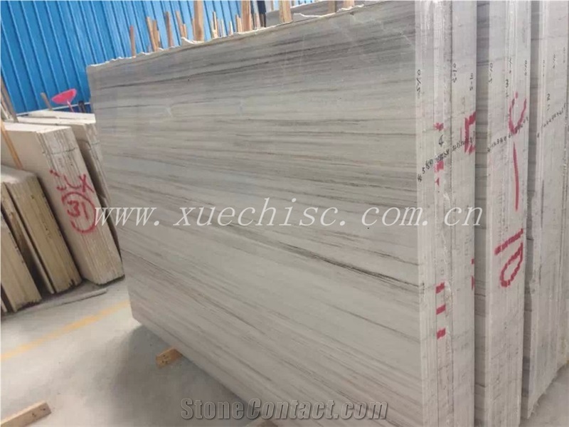 New Type Wood Marble Block Of Factory Price, Crystal Wood Grain Marble Block