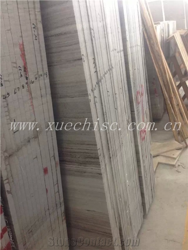 New Type Wood Marble Block Of Factory Price, Crystal Wood Grain Marble Block