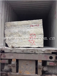 Wood Grain Natural Marble Blocks, Crystal Wood Grain Marble Block