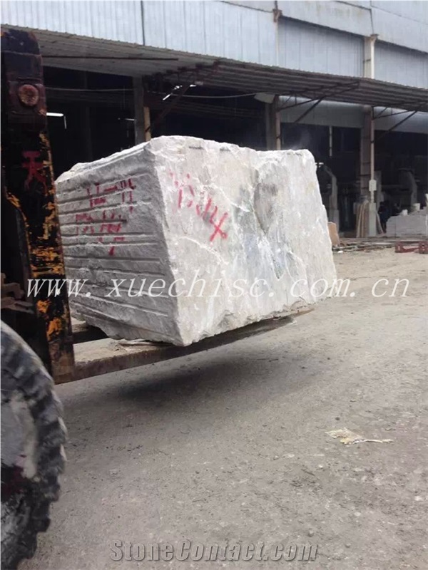 Wood Grain Natural Marble Blocks, Crystal Wood Grain Marble Block