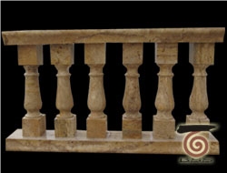 Beige Travertine Balustrade & Railings