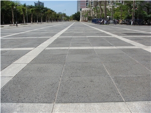 China Black Basalt Lava Stone Tiles