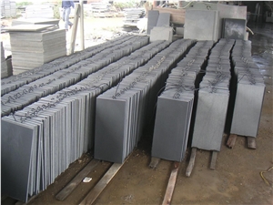 China Black Basalt Lava Stone Tiles